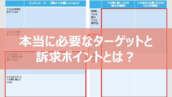 【採用力向上ワークショップ】転職者から選ばれるために必要な情報整理術