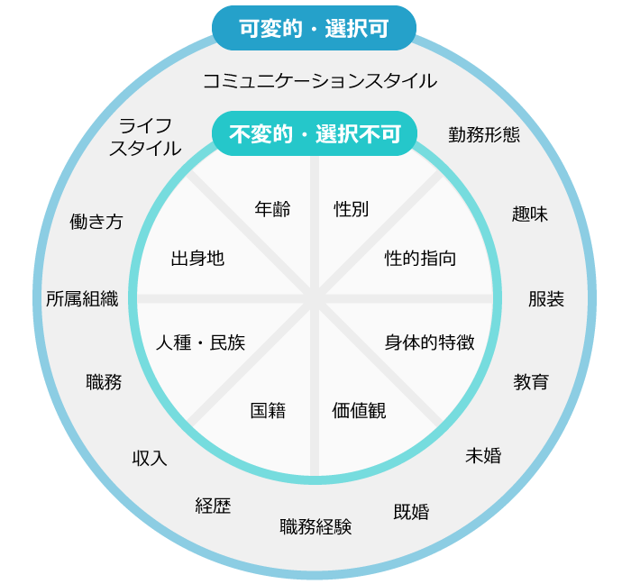 ダイバーシティーの分類