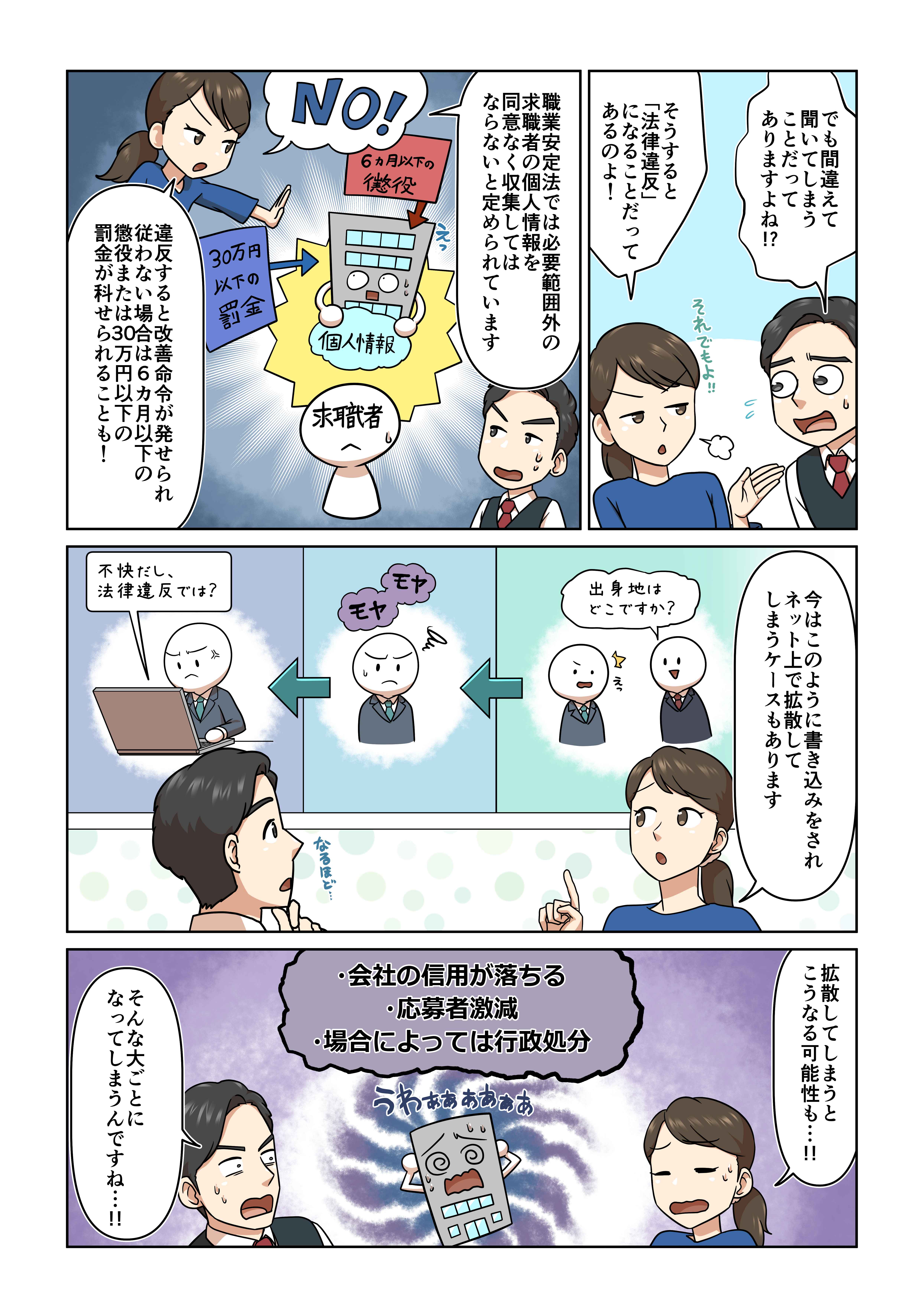 面接で聞いてはいけない質問