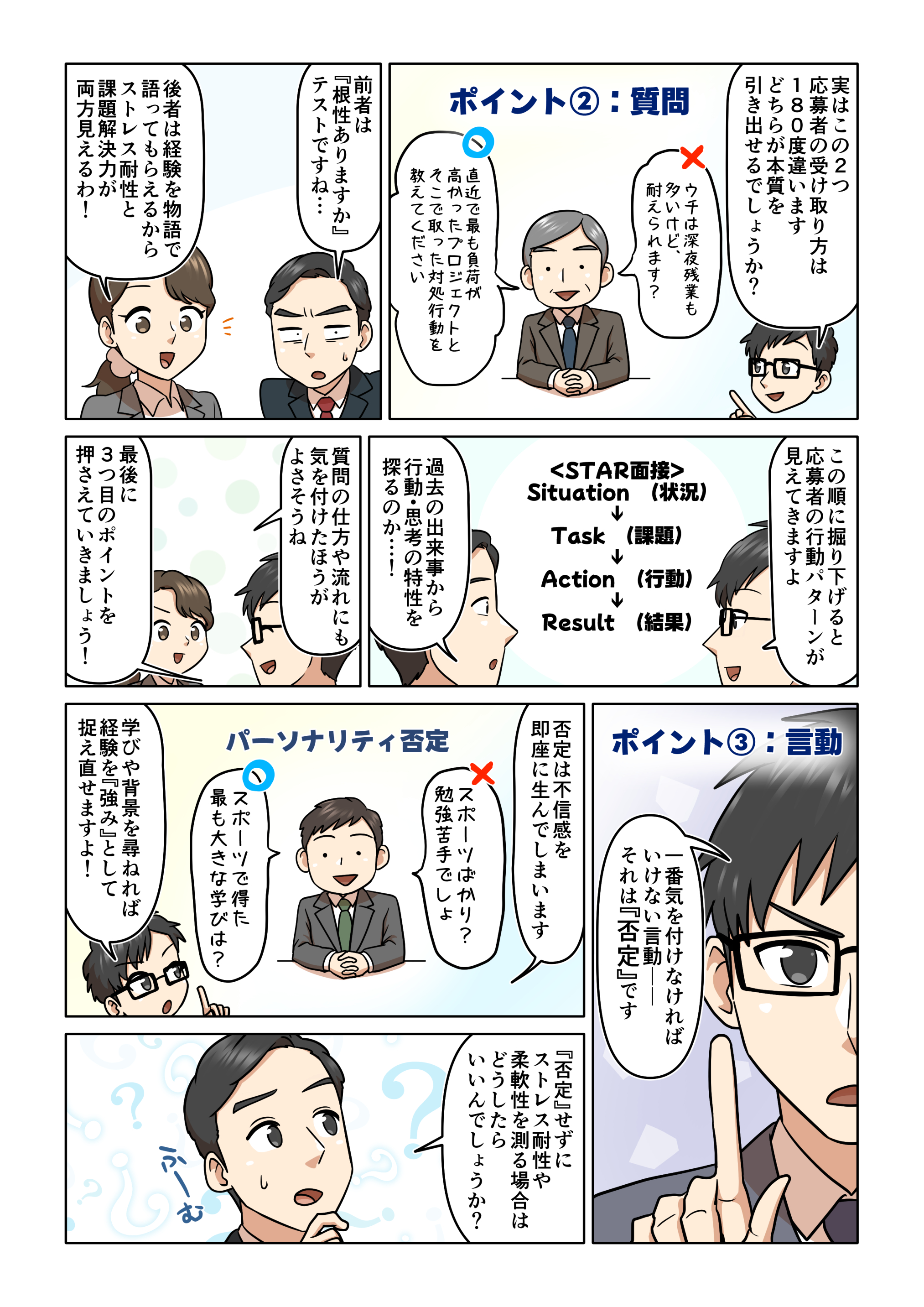 圧迫面接官