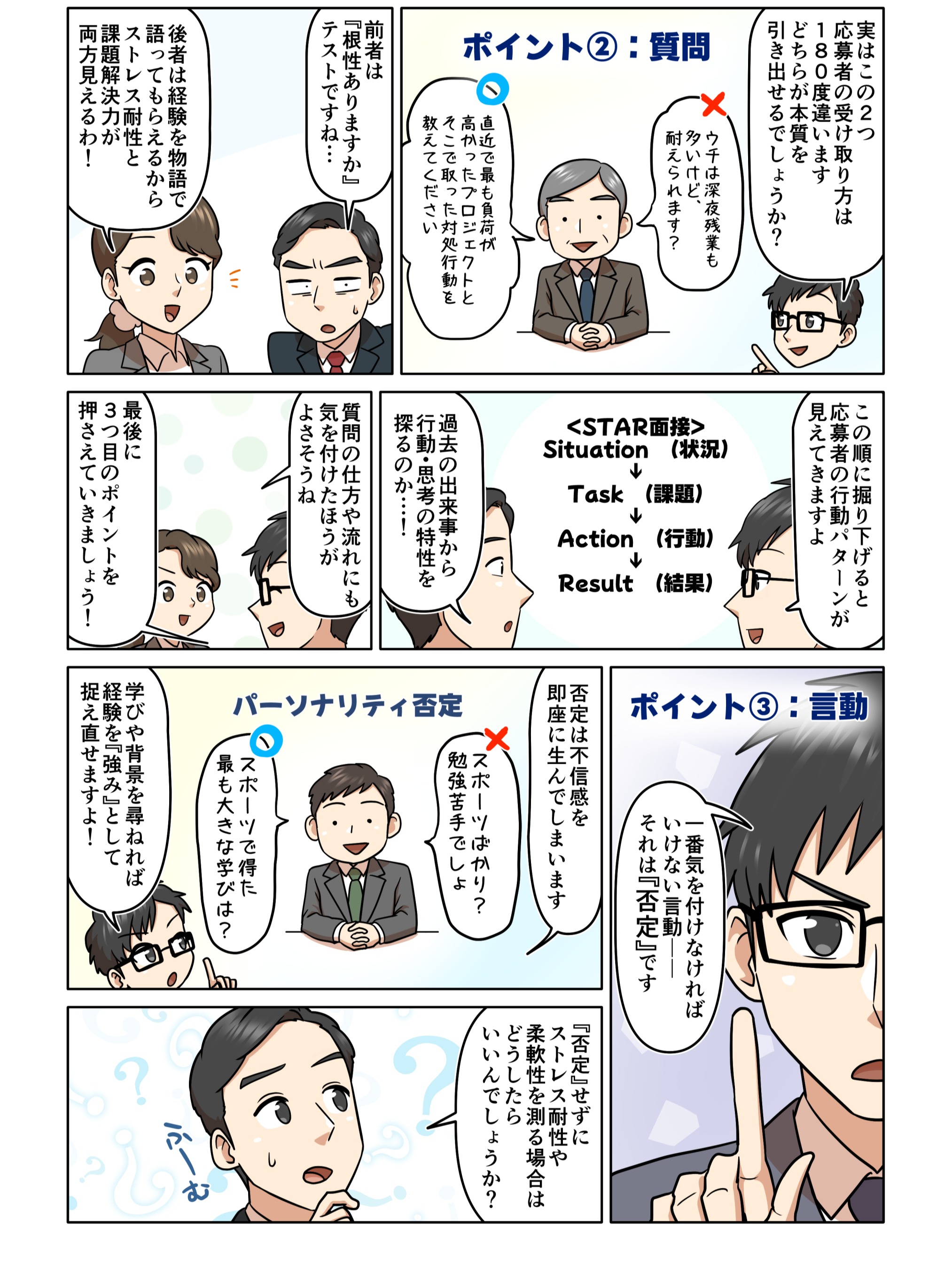 圧迫面接官